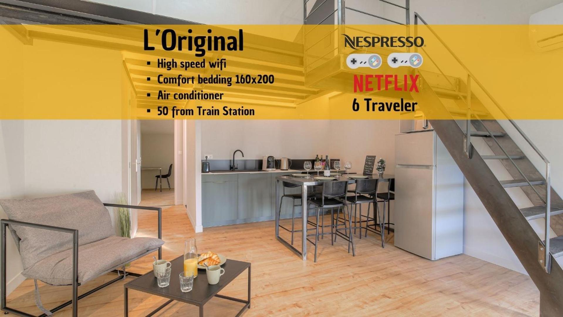 L Original - Travelhome - Free Wifi - 6 Travelers Villefranche-sur-Saône Exteriör bild